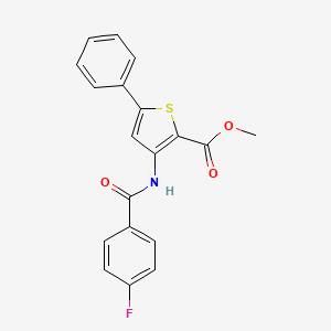 Methyl 3-(4-fluorobenzamido)-5-phenylthiophene-2-carboxylate