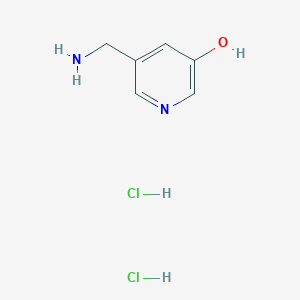 molecular formula C6H10Cl2N2O B2799390 5-(Aminomethyl)pyridin-3-ol;dihydrochloride CAS No. 2490412-87-6