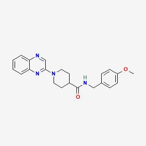 B2799548 N-(4-methoxybenzyl)-1-quinoxalin-2-ylpiperidine-4-carboxamide CAS No. 941923-89-3