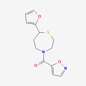 (7-(Furan-2-yl)-1,4-thiazepan-4-yl)(isoxazol-5-yl)methanone