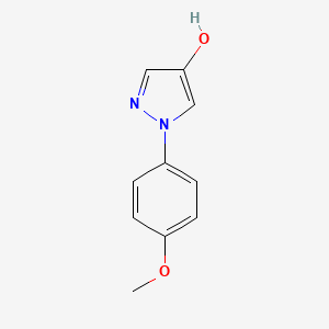 molecular formula C10H10N2O2 B2799580 1-(4-methoxyphenyl)-1H-pyrazol-4-ol CAS No. 77458-36-7