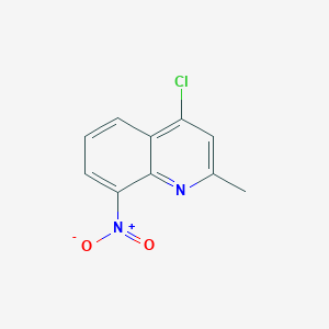 molecular formula C10H7ClN2O2 B2799599 4-Chloro-2-methyl-8-nitroquinoline CAS No. 56983-07-4