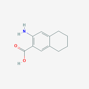 molecular formula C11H13NO2 B027998 3-Amino-5,6,7,8-tetrahydronaphthalene-2-carboxylic acid CAS No. 104877-13-6