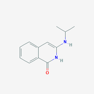 molecular formula C12H14N2O B2799869 3-[(propan-2-yl)amino]-1,2-dihydroisoquinolin-1-one CAS No. 1183378-74-6