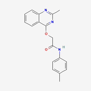 molecular formula C18H17N3O2 B2799894 N-(4-methylphenyl)-2-[(2-methylquinazolin-4-yl)oxy]acetamide CAS No. 1029764-00-8