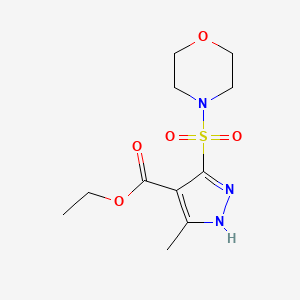 ethyl 3-methyl-5-(morpholin-4-ylsulfonyl)-1H-pyrazole-4-carboxylate
