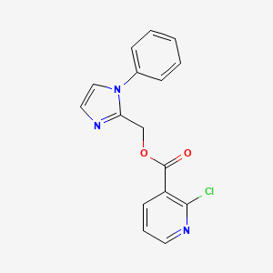 (1-phenyl-1H-imidazol-2-yl)methyl 2-chloropyridine-3-carboxylate