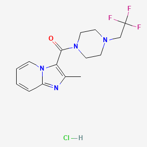 (2-Methylimidazo[1,2-a]pyridin-3-yl)(4-(2,2,2-trifluoroethyl)piperazin-1-yl)methanone hydrochloride