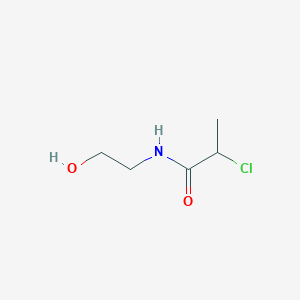 molecular formula C5H10ClNO2 B2799980 2-chloro-N-(2-hydroxyethyl)propanamide CAS No. 42275-81-0
