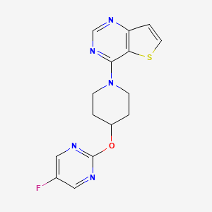 4-[4-(5-Fluoropyrimidin-2-yl)oxypiperidin-1-yl]thieno[3,2-d]pyrimidine