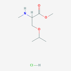 Methyl 2-(methylamino)-3-(propan-2-yloxy)propanoate hydrochloride