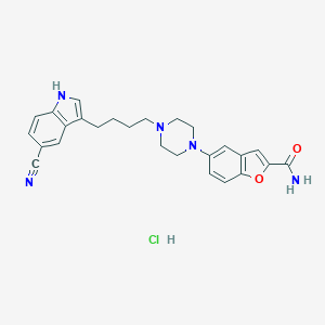 molecular formula C26H28ClN5O2 B000280 Vilazodone hydrochloride CAS No. 163521-08-2
