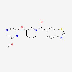 Benzo[d]thiazol-6-yl(3-((6-methoxypyrazin-2-yl)oxy)piperidin-1-yl)methanone