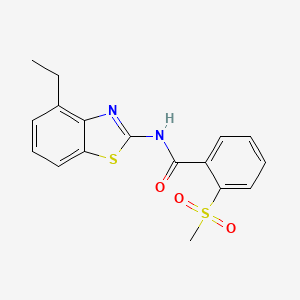 N-(4-ethylbenzo[d]thiazol-2-yl)-2-(methylsulfonyl)benzamide