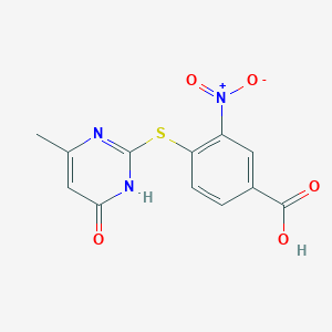 4-(4-Hydroxy-6-methylpyrimidin-2-ylthio)-3-nitrobenzoic acid