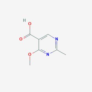 molecular formula C7H8N2O3 B2800050 4-Methoxy-2-methylpyrimidine-5-carboxylic acid CAS No. 72411-88-2