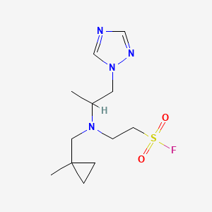 2-[(1-Methylcyclopropyl)methyl-[1-(1,2,4-triazol-1-yl)propan-2-yl]amino]ethanesulfonyl fluoride