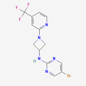 5-Bromo-N-[1-[4-(trifluoromethyl)pyridin-2-yl]azetidin-3-yl]pyrimidin-2-amine