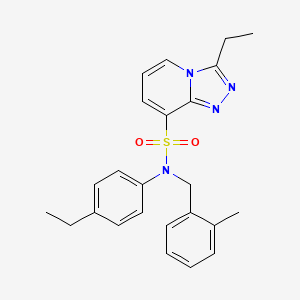 3-ethyl-N-(4-ethylphenyl)-N-(2-methylbenzyl)[1,2,4]triazolo[4,3-a]pyridine-8-sulfonamide