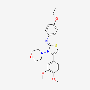 (Z)-N-(4-(3,4-dimethoxyphenyl)-3-morpholinothiazol-2(3H)-ylidene)-4-ethoxyaniline