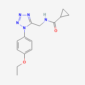 N-((1-(4-ethoxyphenyl)-1H-tetrazol-5-yl)methyl)cyclopropanecarboxamide