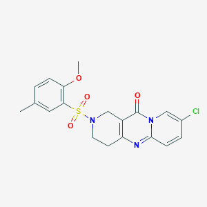 8-chloro-2-((2-methoxy-5-methylphenyl)sulfonyl)-3,4-dihydro-1H-dipyrido[1,2-a:4',3'-d]pyrimidin-11(2H)-one