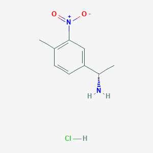(1S)-1-(4-Methyl-3-nitrophenyl)ethanamine;hydrochloride
