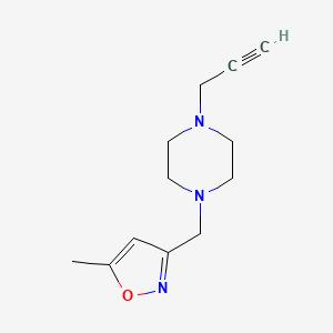 1-[(5-Methyl-1,2-oxazol-3-yl)methyl]-4-(prop-2-yn-1-yl)piperazine