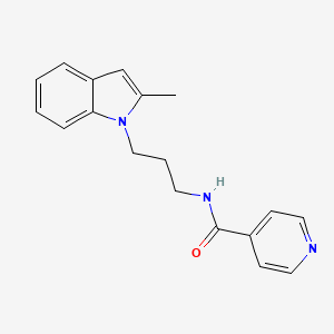 N-(3-(2-methyl-1H-indol-1-yl)propyl)isonicotinamide