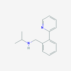molecular formula C15H18N2 B2800106 (Propan-2-yl)({[2-(pyridin-2-yl)phenyl]methyl})amine CAS No. 1275223-30-7