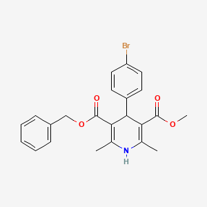 3-Benzyl 5-methyl 4-(4-bromophenyl)-2,6-dimethyl-1,4-dihydro-3,5-pyridinedicarboxylate