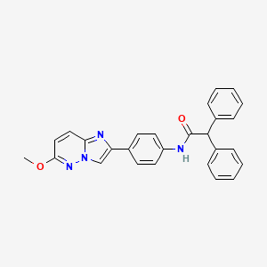 N-(4-(6-methoxyimidazo[1,2-b]pyridazin-2-yl)phenyl)-2,2-diphenylacetamide