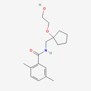 N-((1-(2-hydroxyethoxy)cyclopentyl)methyl)-2,5-dimethylbenzamide