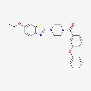 (4-(6-Ethoxybenzo[d]thiazol-2-yl)piperazin-1-yl)(3-phenoxyphenyl)methanone