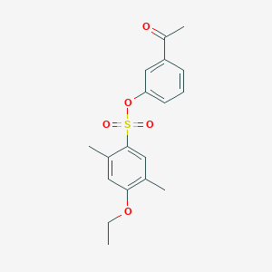 3-Acetylphenyl 4-ethoxy-2,5-dimethylbenzene-1-sulfonate