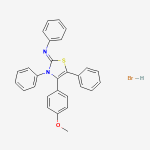 (Z)-N-(4-(4-methoxyphenyl)-3,5-diphenylthiazol-2(3H)-ylidene)aniline hydrobromide