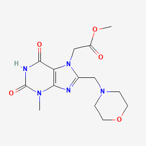 Methyl 2-[3-methyl-8-(morpholin-4-ylmethyl)-2,6-dioxopurin-7-yl]acetate