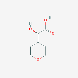 molecular formula C7H12O4 B2800181 (S)-2-Hydroxy-2-(tetrahydro-2H-pyran-4-yl)acetic acid CAS No. 1509909-60-7