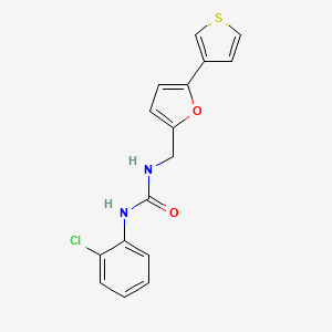 molecular formula C16H13ClN2O2S B2800188 1-(2-Chlorophenyl)-3-((5-(thiophen-3-yl)furan-2-yl)methyl)urea CAS No. 2177449-92-0