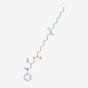 molecular formula C27H45NO3 B028002 (3-anilino-2-hydroxypropyl) (E)-octadec-9-enoate CAS No. 102390-02-3