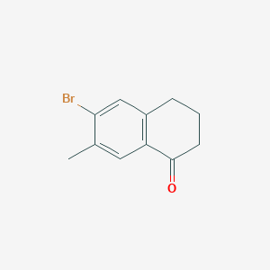 molecular formula C11H11BrO B2800205 6-Bromo-7-methyl-3,4-dihydronaphthalen-1(2H)-one CAS No. 1273597-02-6