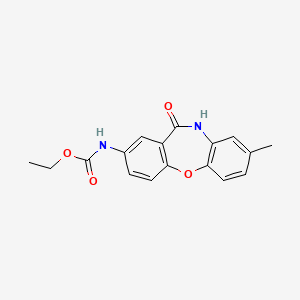 molecular formula C17H16N2O4 B2800289 Ethyl (8-methyl-11-oxo-10,11-dihydrodibenzo[b,f][1,4]oxazepin-2-yl)carbamate CAS No. 922083-49-6