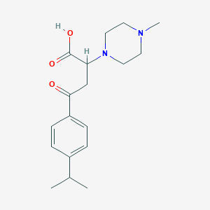 4-(4-Isopropylphenyl)-2-(4-methylpiperazino)-4-oxobutanoic acid