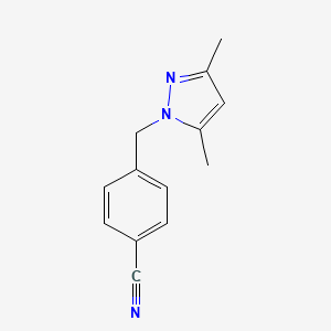 4-((3,5-Dimethyl-1H-pyrazol-1-yl)methyl)benzonitrile