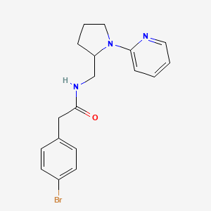 2-(4-bromophenyl)-N-((1-(pyridin-2-yl)pyrrolidin-2-yl)methyl)acetamide