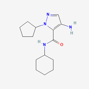 4-Amino-N-cyclohexyl-1-cyclopentyl-1H-pyrazole-5-carboxamide