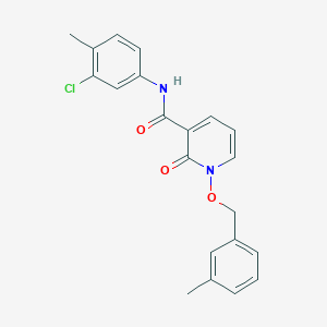 N-(3-chloro-4-methylphenyl)-1-((3-methylbenzyl)oxy)-2-oxo-1,2-dihydropyridine-3-carboxamide