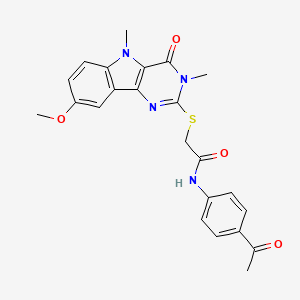 N-(3-fluorobenzyl)-1-(methoxyacetyl)-3-methylpiperidine-3-carboxamide