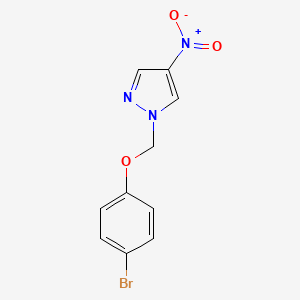 1-((4-Bromophenoxy)methyl)-4-nitro-1H-pyrazole