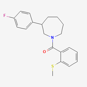 (3-(4-Fluorophenyl)azepan-1-yl)(2-(methylthio)phenyl)methanone